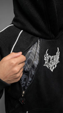 BLACK MASKED HOODIE thumbnail 3
