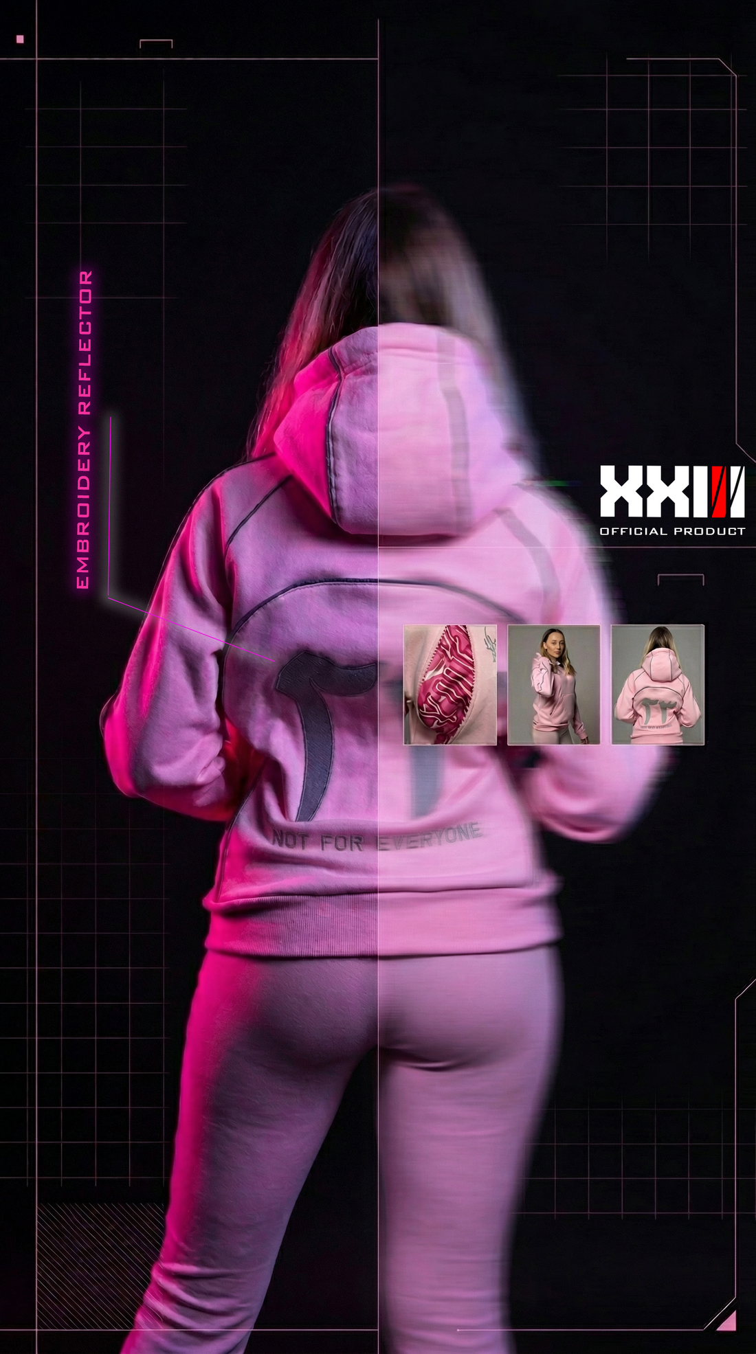 PINK MASKED HOODIE