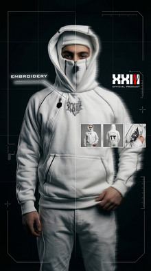 WHITE MASKED HOODIE thumbnail 1